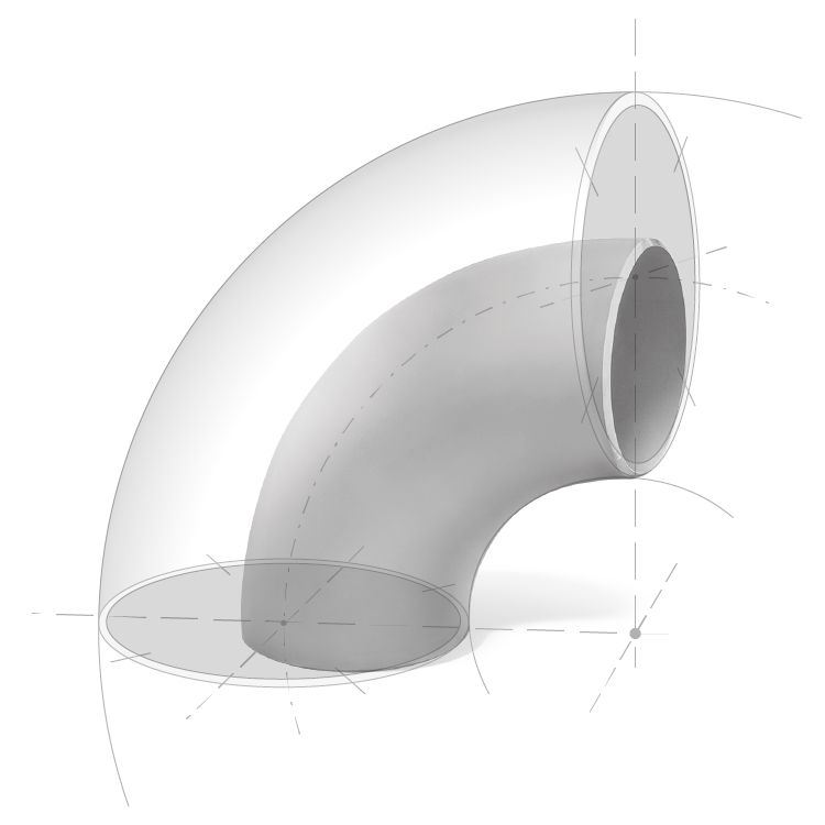 Qualità certificata curve saldate acciaio inox SOLUZIONI SU MISURA Era Fittings
