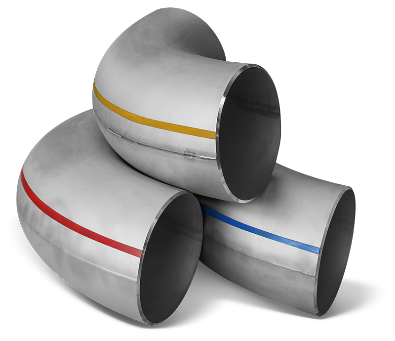 Certified quality stainless steels welded elbows COLOR CODE Era Fittings